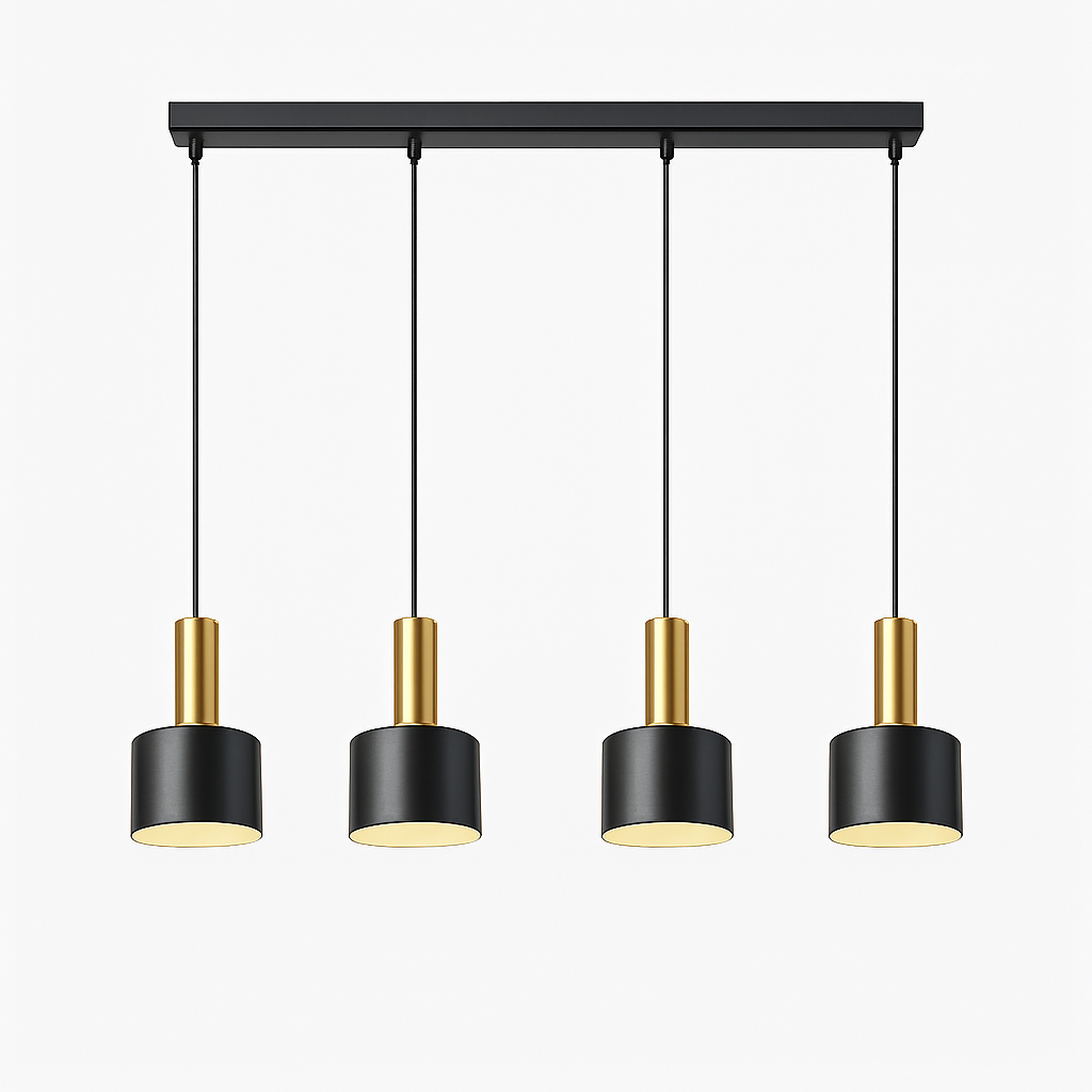 Minimalist trichromatic LED chandelier for interior decoration - vue 8 sur 10