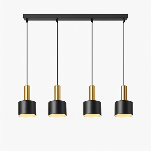 Minimalist trichromatic LED chandelier for interior decoration - vue 9 sur 10