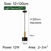 Minimalist trichromatic LED chandelier for interior decoration