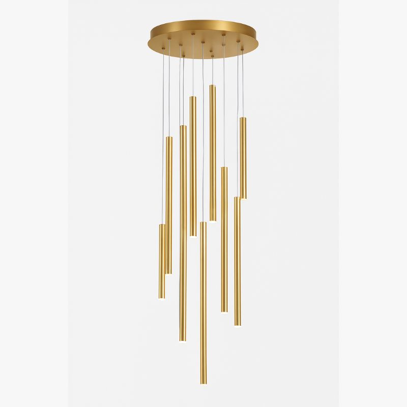 Modern minimalist LED chandelier for bars, restaurants and shops - vue 8 sur 13