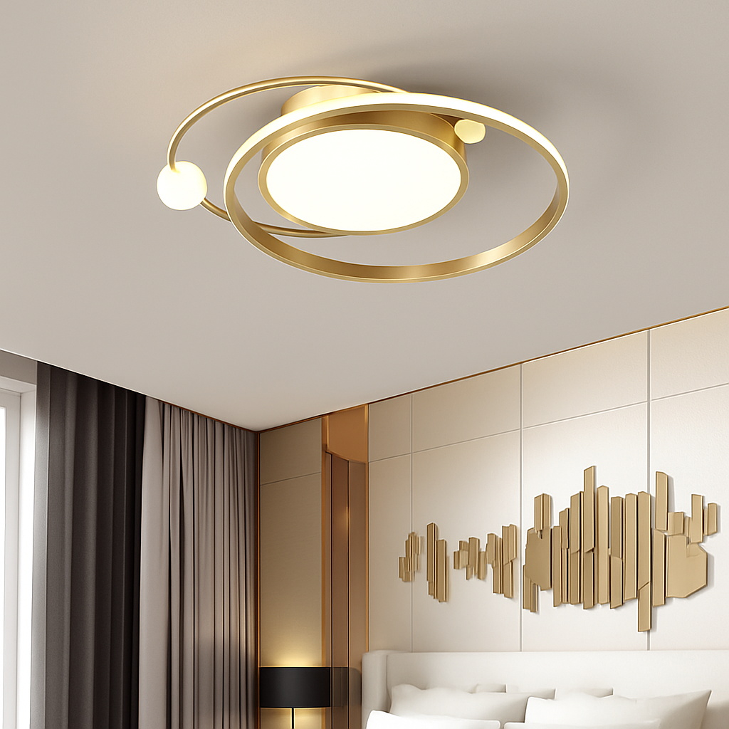 Lustre Led moderne plafonniers simples chambre chevet cuisine plafonnier étude éclairage intérieur à intensité variable - vue 5 sur 13