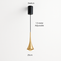 lustre led nordique anti-éblouissant en aluminium à intensité variable
