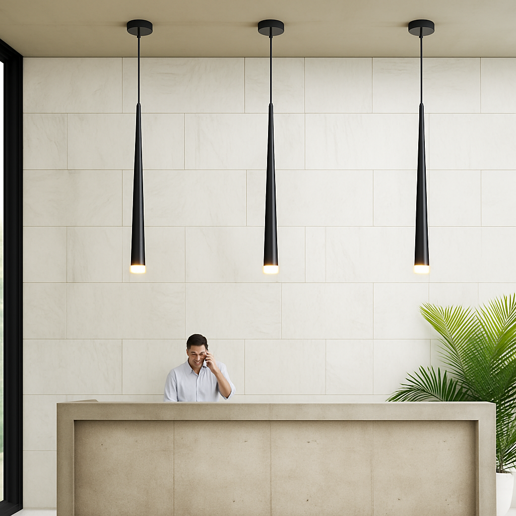 lustre led nordique design pour cuisine restaurant bar - vue 4 sur 6