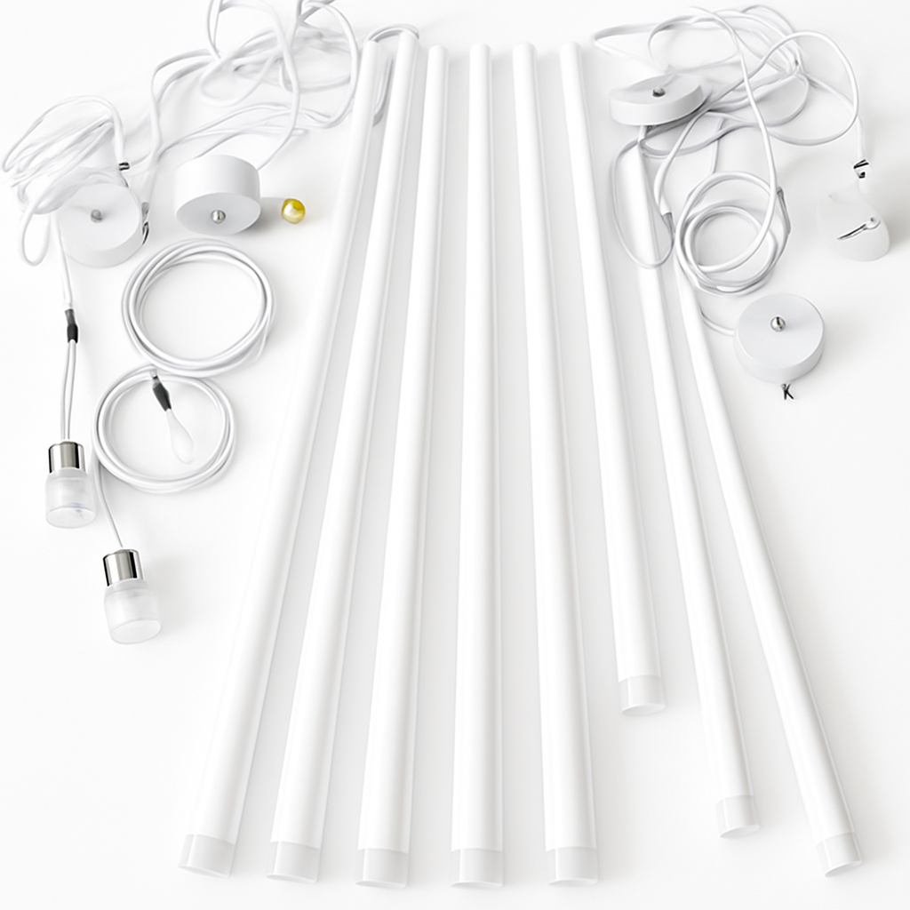 lustre led nordique design pour cuisine restaurant bar - vue 6 sur 6