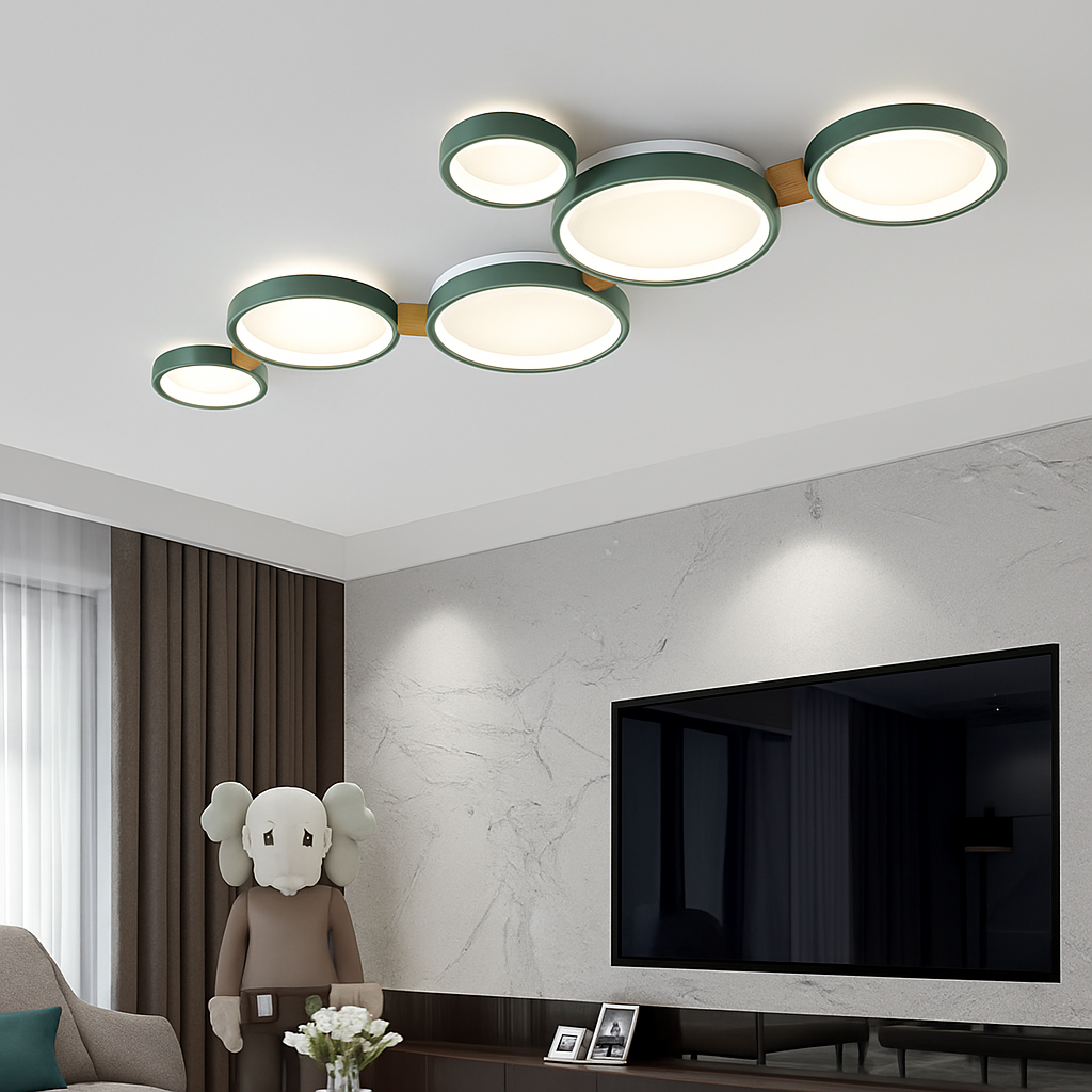 lustre led nordique pour salon balcon café bar vestiaire - vue 3 sur 25