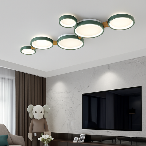 lustre led nordique pour salon balcon café bar vestiaire - vue 4 sur 25