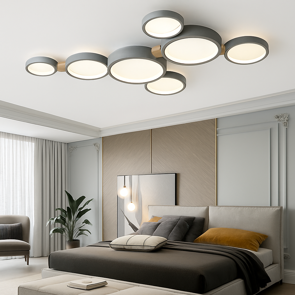 lustre led nordique pour salon balcon café bar vestiaire - vue 4 sur 25