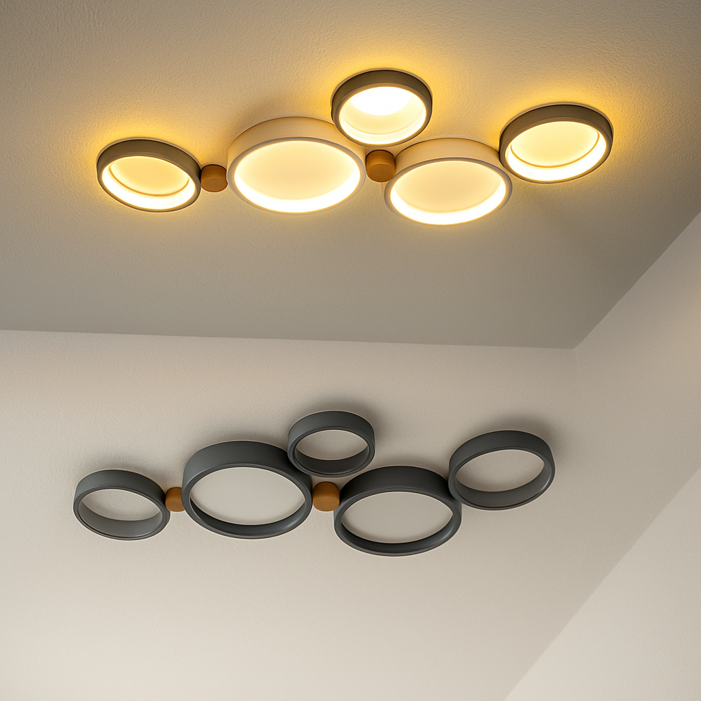 lustre led nordique pour salon balcon café bar vestiaire - vue 6 sur 25
