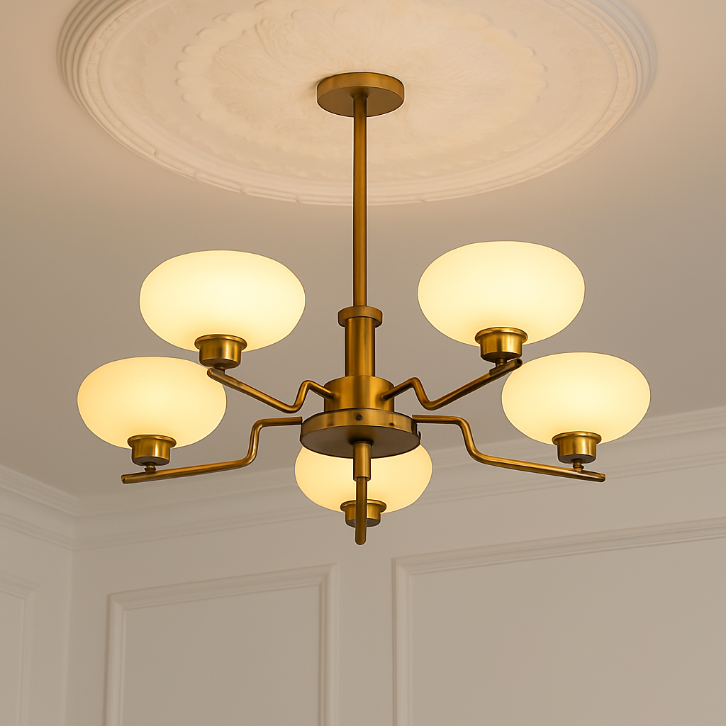lustre led vintage style bauhaus éclairage suspendu créateur nordique - vue 2 sur 14