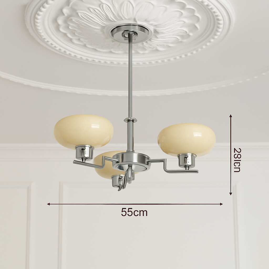 lustre led vintage style bauhaus éclairage suspendu créateur nordique - vue 14 sur 14