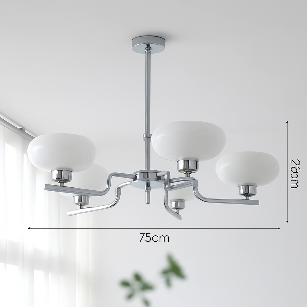 lustre led vintage style bauhaus éclairage suspendu créateur nordique - vue 5 sur 14