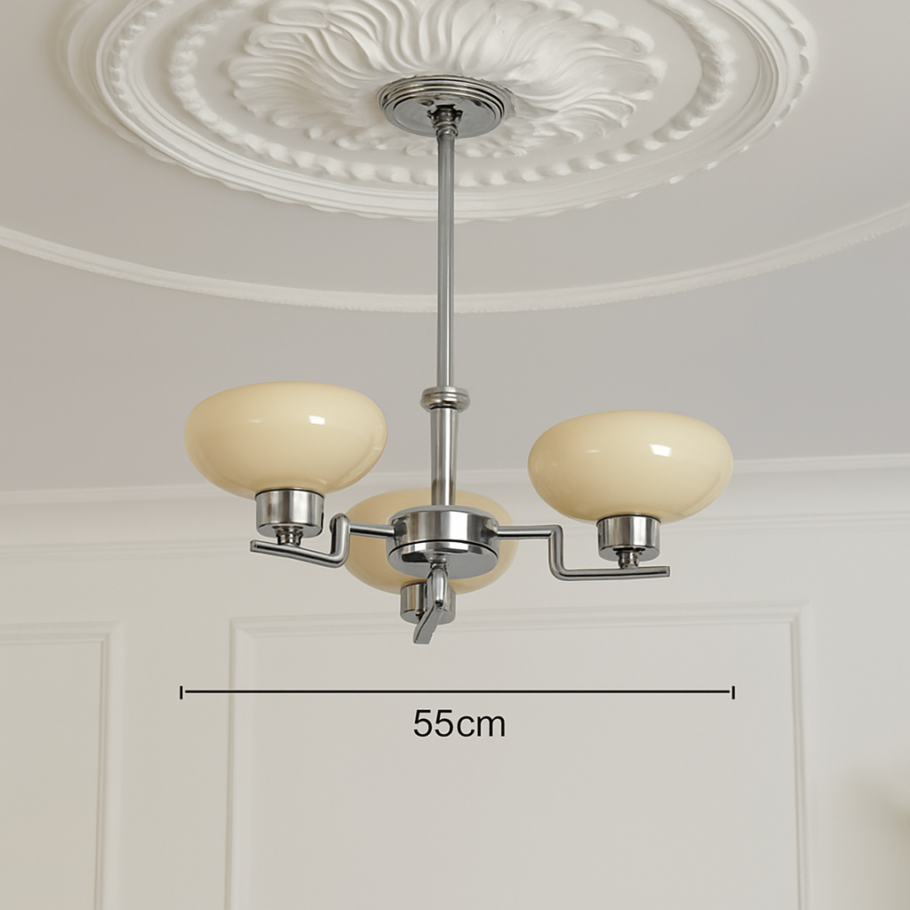 lustre led vintage style bauhaus éclairage suspendu créateur nordique - vue 6 sur 14