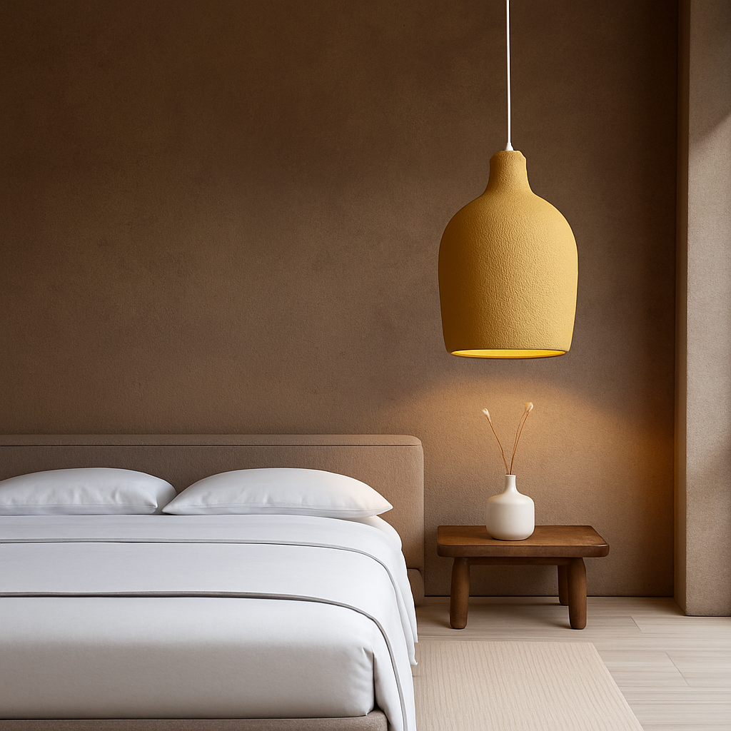 lustre led wabi sabi designer pour décoration maison - vue 3 sur 16