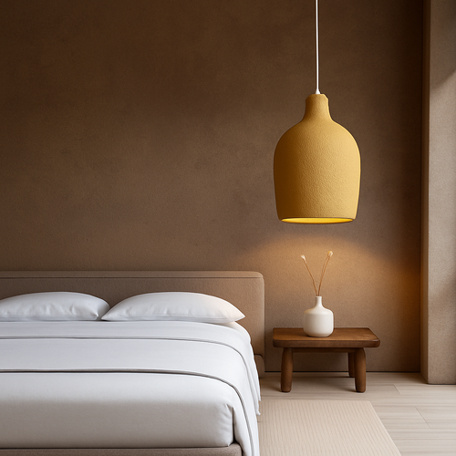 lustre led wabi sabi designer pour décoration maison - vue 4 sur 16