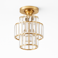 Minimalist black and gold chandelier for modern lighting