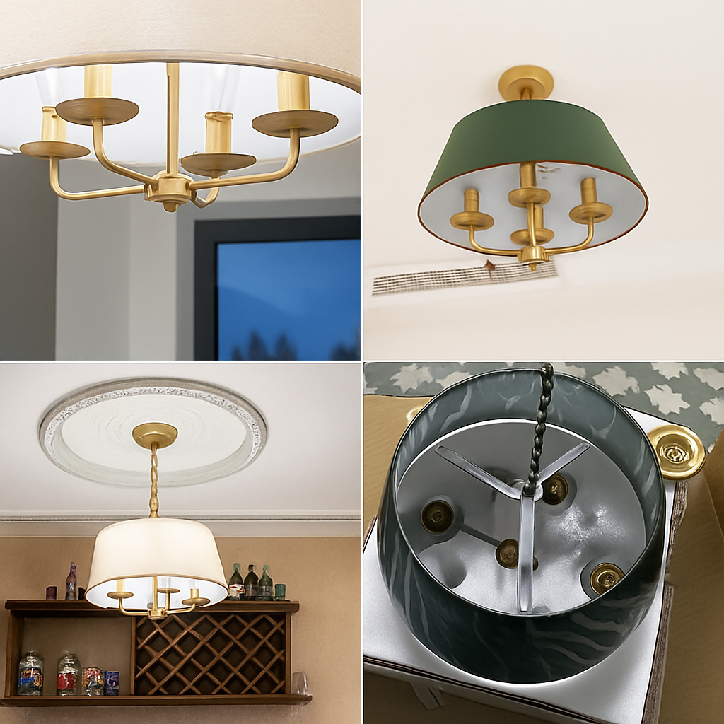 lustre minimaliste en tissu pour un éclairage moderne et élégant - vue 6 sur 11