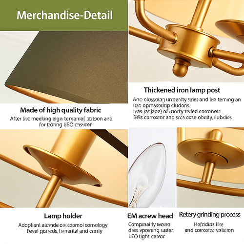lustre minimaliste en tissu pour un éclairage moderne et élégant