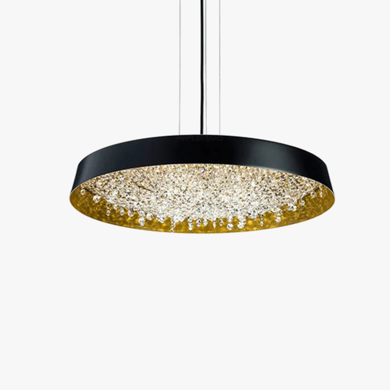 lustre minimaliste moderne en cristal pour éclairage intérieur
