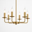 Modern minimalist LED candle chandelier