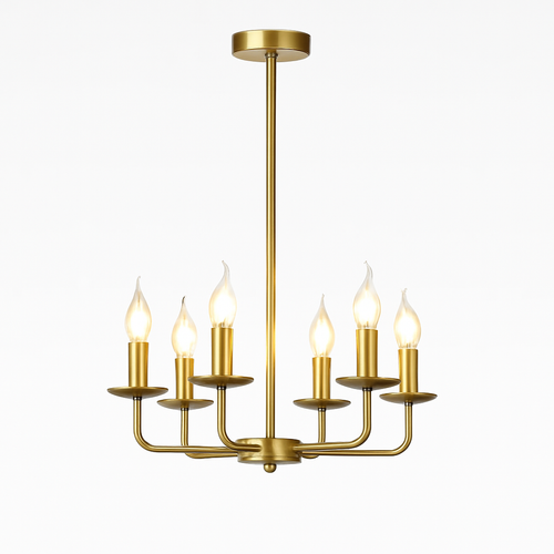 Modern minimalist LED candle chandelier