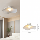 Minimalist Nordic fabric pendant light with lotus leaf design