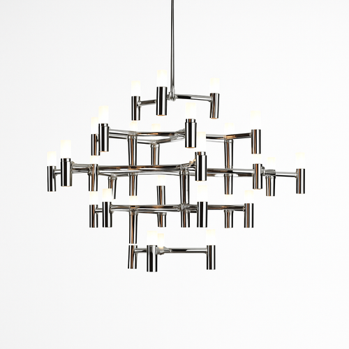 lustre moderne de luxe en métal éclairage suspendu réglable
