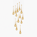 Modern crystal chandelier for creative and minimalist interior decor