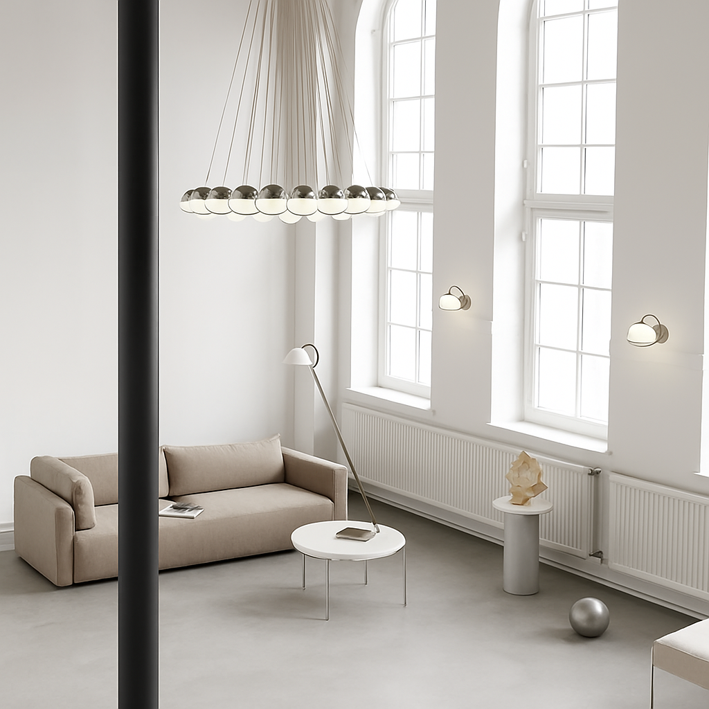 lustre moderne en verre créatif pour éclairage intérieur décoratif - vue 6 sur 12