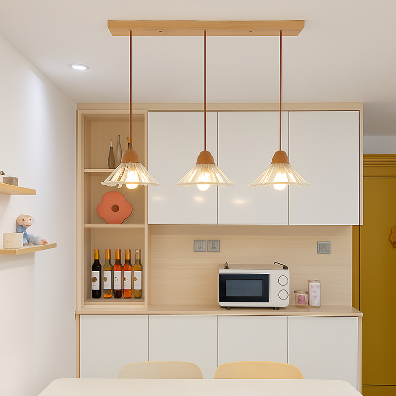 lustre moderne en verre design pour éclairage intérieur vintage