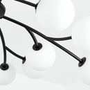 lustre moderne en verre led avec suspension pour décoration maison