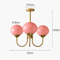 lustre moderne en verre pour décoration intérieure enfant