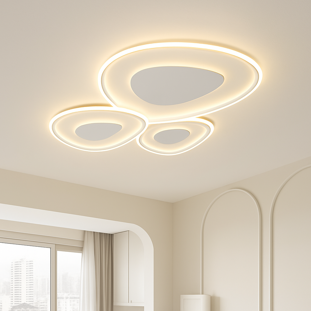 lustre moderne à leds pour décoration intérieure élégante et tendance - vue 2 sur 23