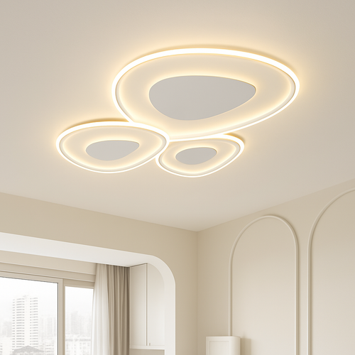 lustre moderne à leds pour décoration intérieure élégante et tendance