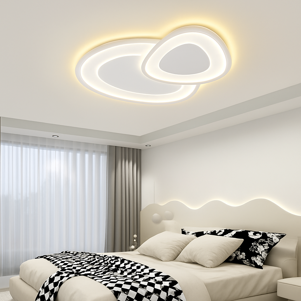 lustre moderne à leds pour décoration intérieure élégante et tendance - vue 4 sur 23
