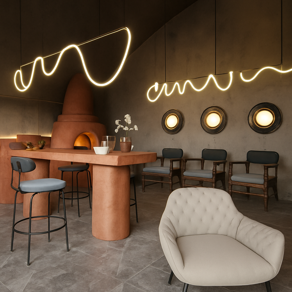 lustre moderne long tuyau led pour décoration maison suspendu - vue 7 sur 25