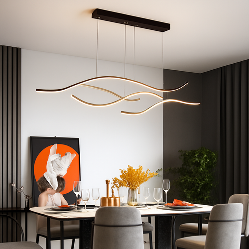 Modern minimalist chandelier for indoor use - vue 3 sur 11