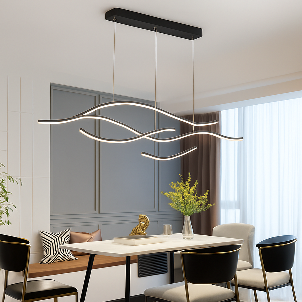Modern minimalist chandelier for indoor use - vue 3 sur 11