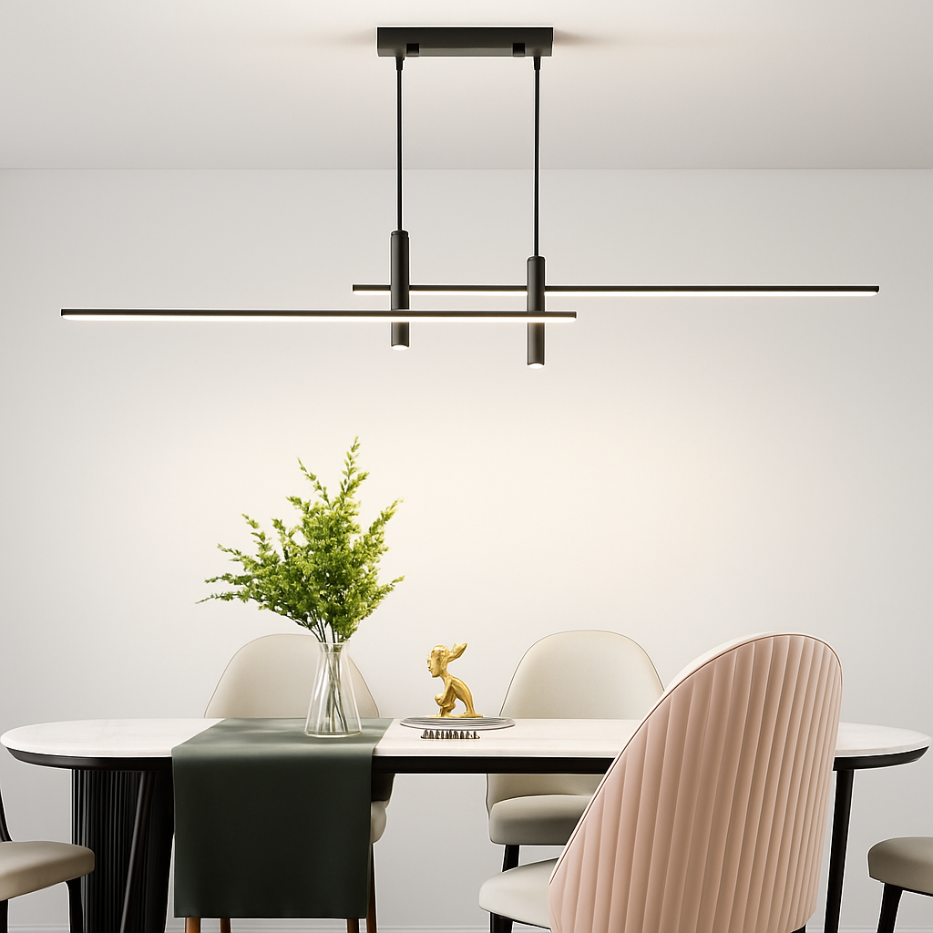 lustre moderne minimaliste pour cuisine et salle à manger - vue 6 sur 11