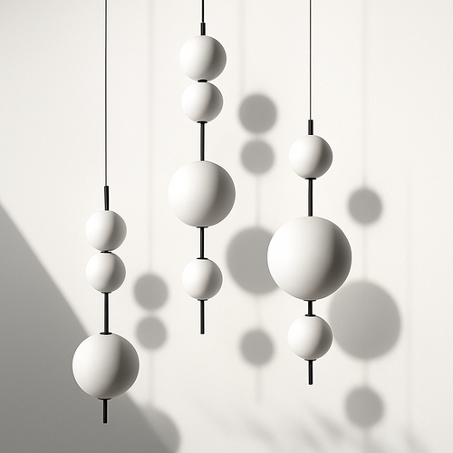 Minimalist modern chandelier for elegant interior decoration - vue 3 sur 9