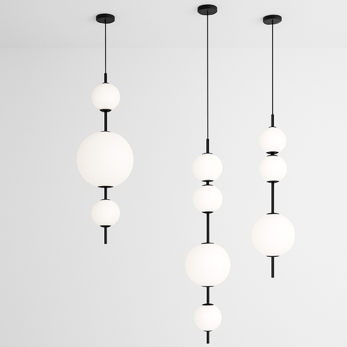 Minimalist modern chandelier for elegant interior decoration - vue 4 sur 9