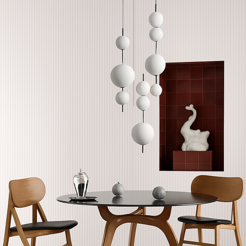 Minimalist modern chandelier for elegant interior decoration - vue 7 sur 9