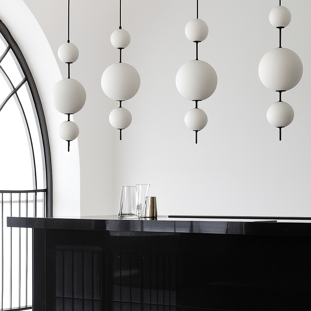 Minimalist modern chandelier for elegant interior decoration - vue 7 sur 9