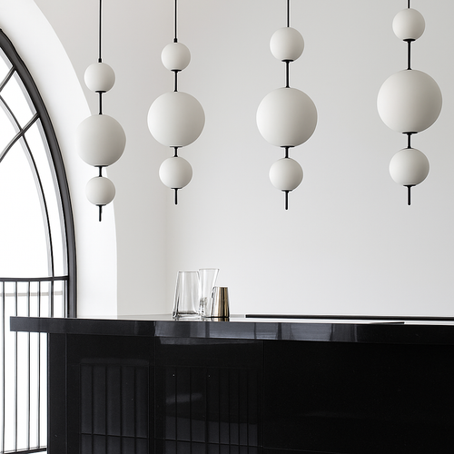 Minimalist modern chandelier for elegant interior decoration - vue 8 sur 9