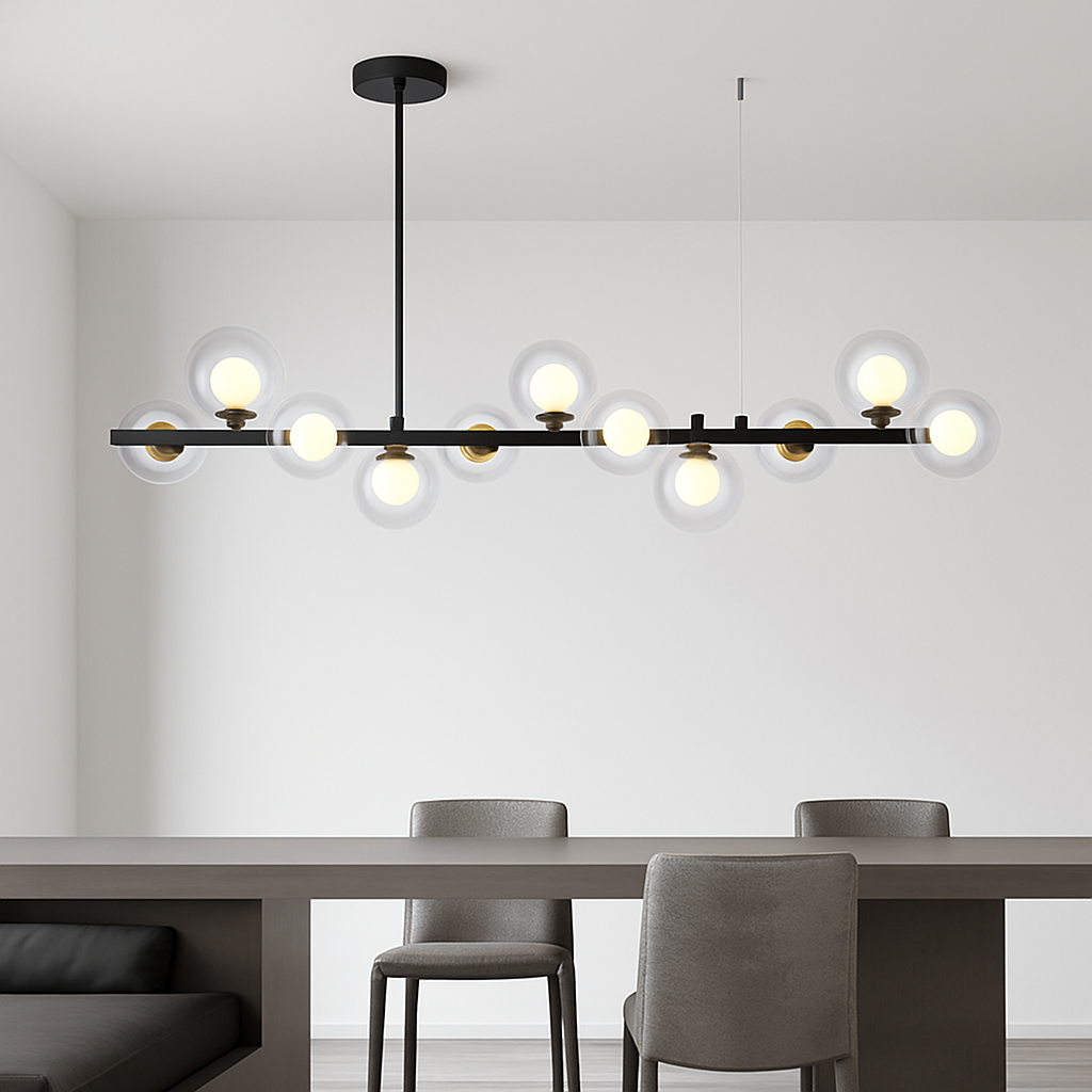 Modern minimalist nordic pendant chandelier for home - vue 6 sur 9