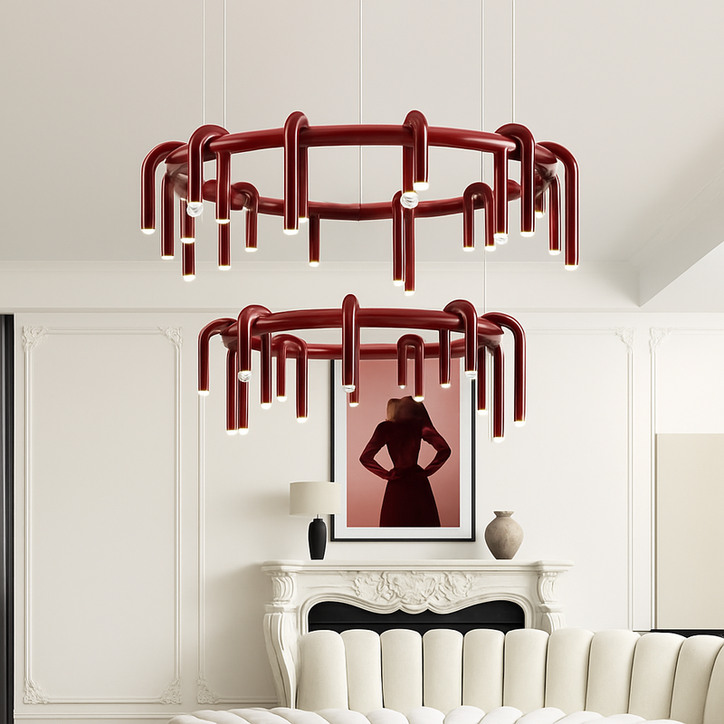 Lustre moderne nordique salon restaurant