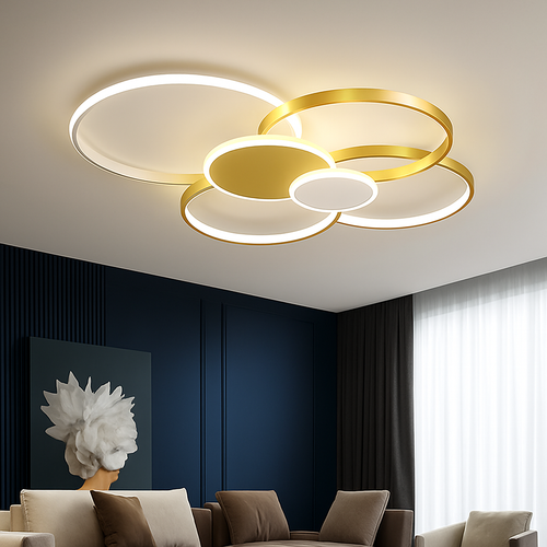 lustre moderne pour éclairage intérieur design élégant et luxueux - vue 4 sur 14