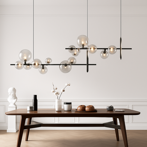 lustre mondern à bulles pour éclairage d'intérieur décoratif