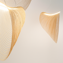 Lustre nordique en bois acrylique nid d’oiseau suspension LED lumières Table cuisine salle à manger décor à la maison éclairage intérieur Lustres