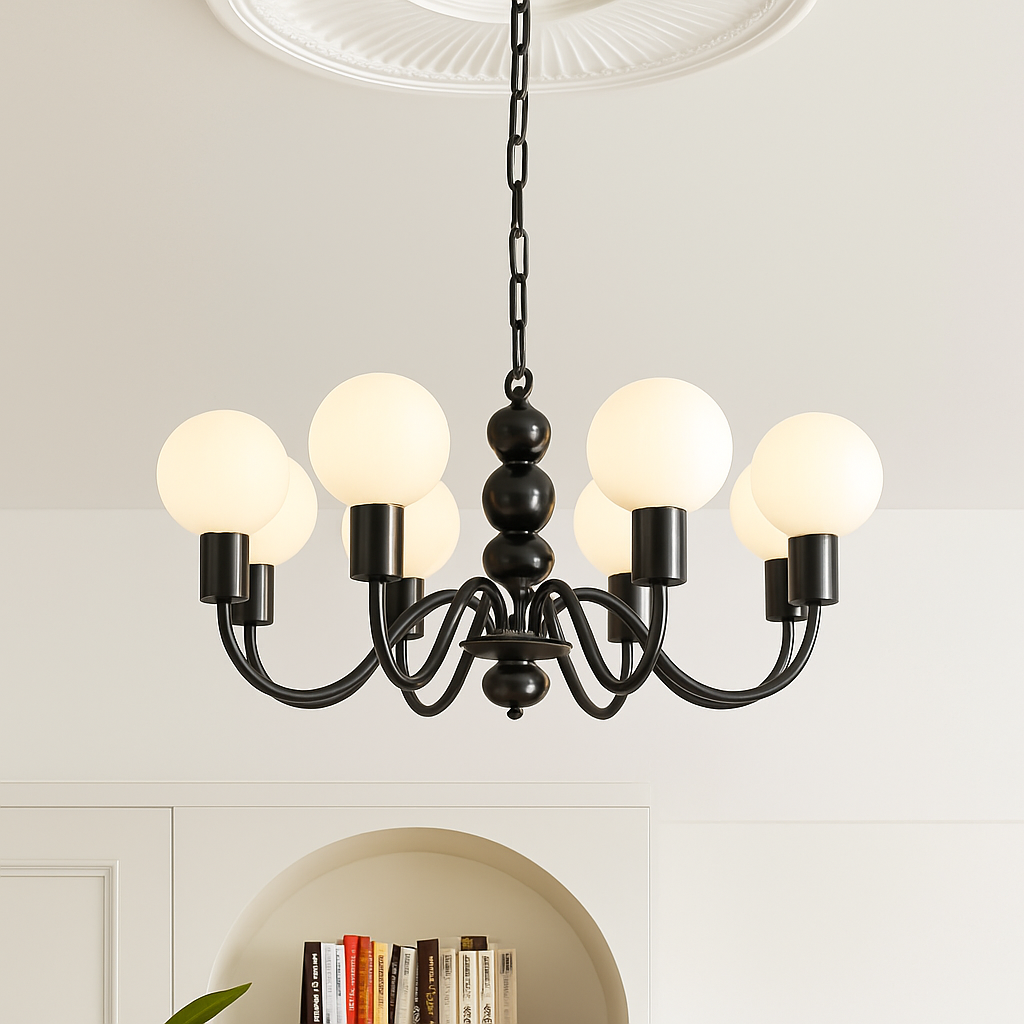 lustre nordique en métal pour décoration intérieure suspendue - vue 3 sur 9