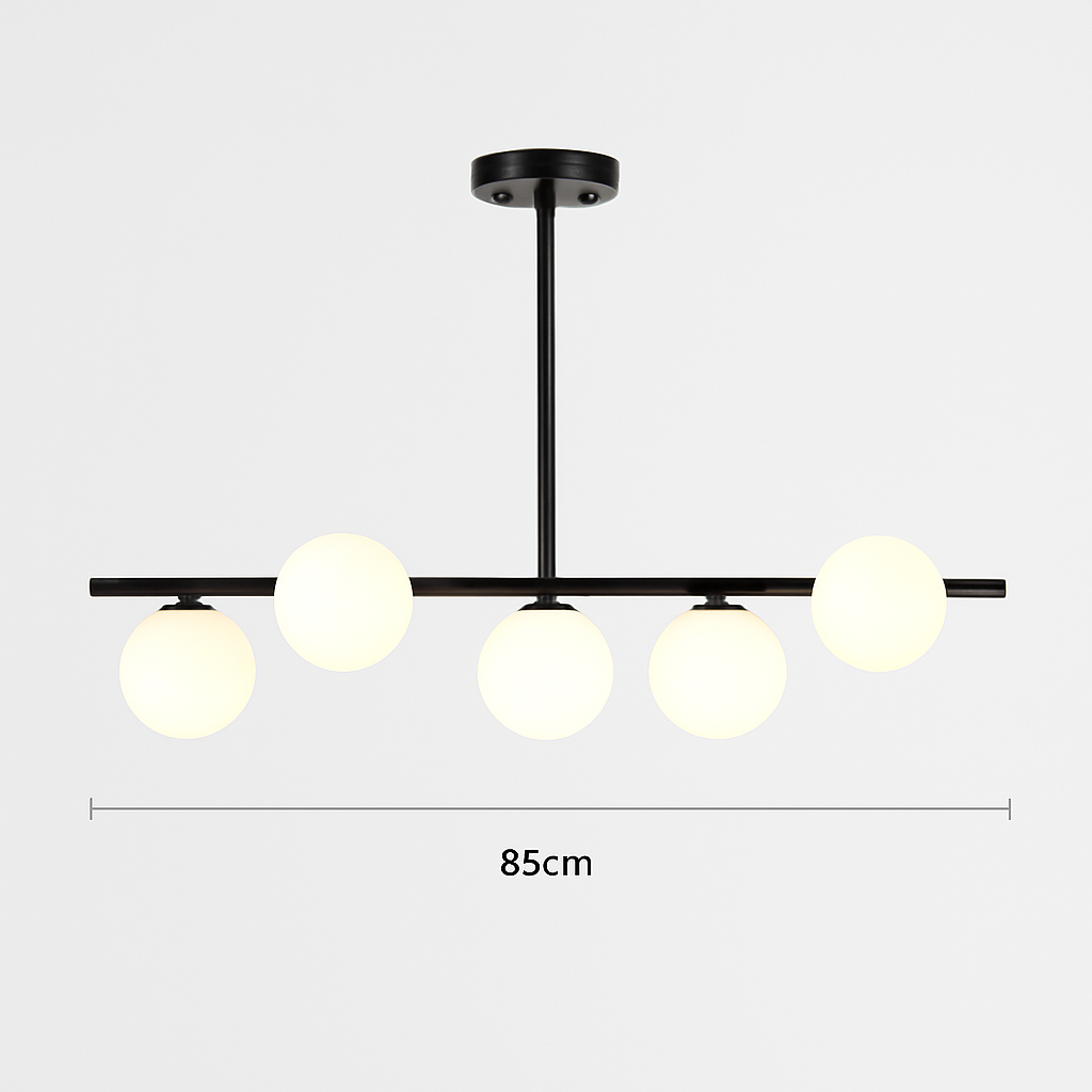 lustre nordique en verre pour éclairage intérieur moderne - vue 14 sur 19